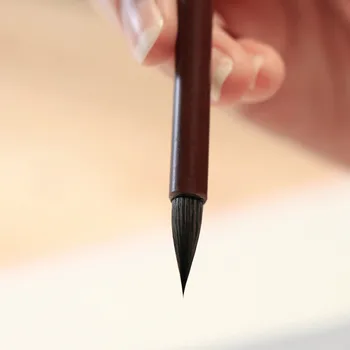 

Chinese Calligraphy Writing Brush Pen Weasel Hair Brush Pen For Small Regular Script Drawing Art Student Stationery Craft Supply