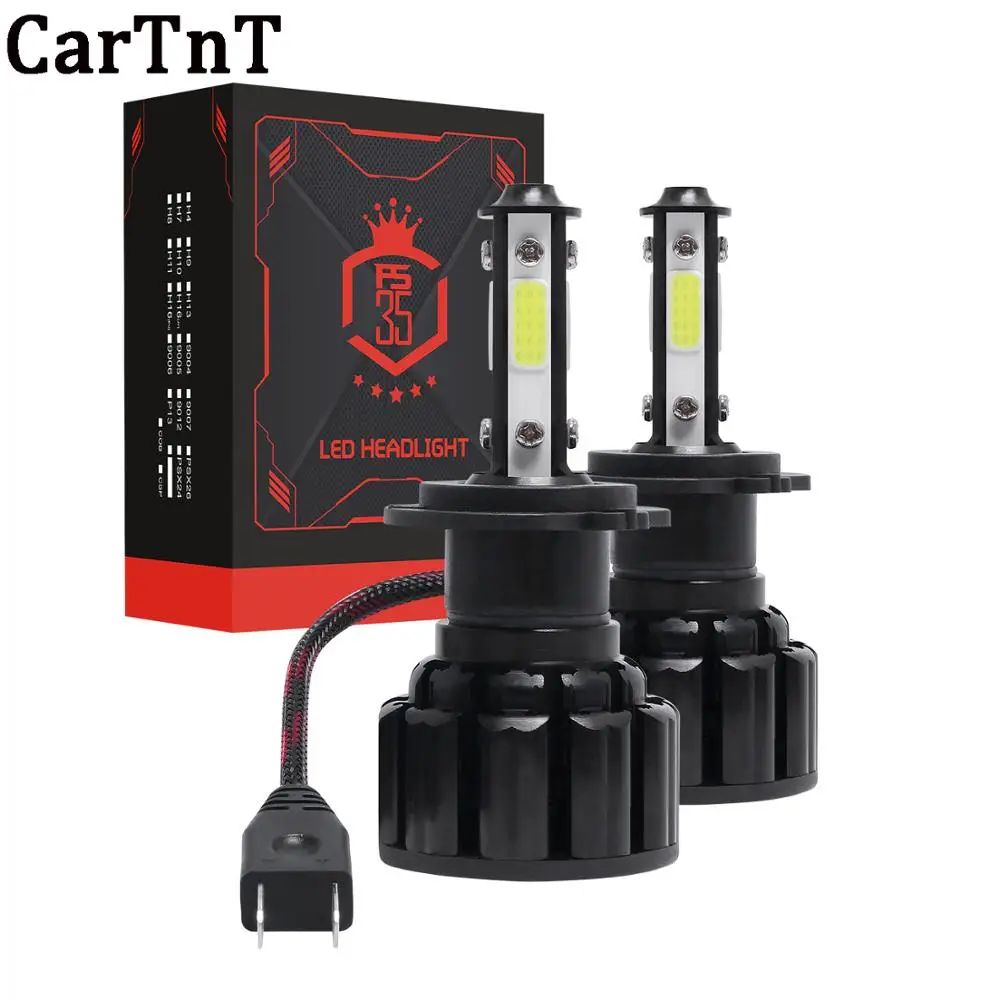 CarTnT автомобильные лампы 2 шт. 110 Вт 18000LM H4 H7 H11 H8 HB4 HB3 9005 9006 9004 9007 9012 H13 5202