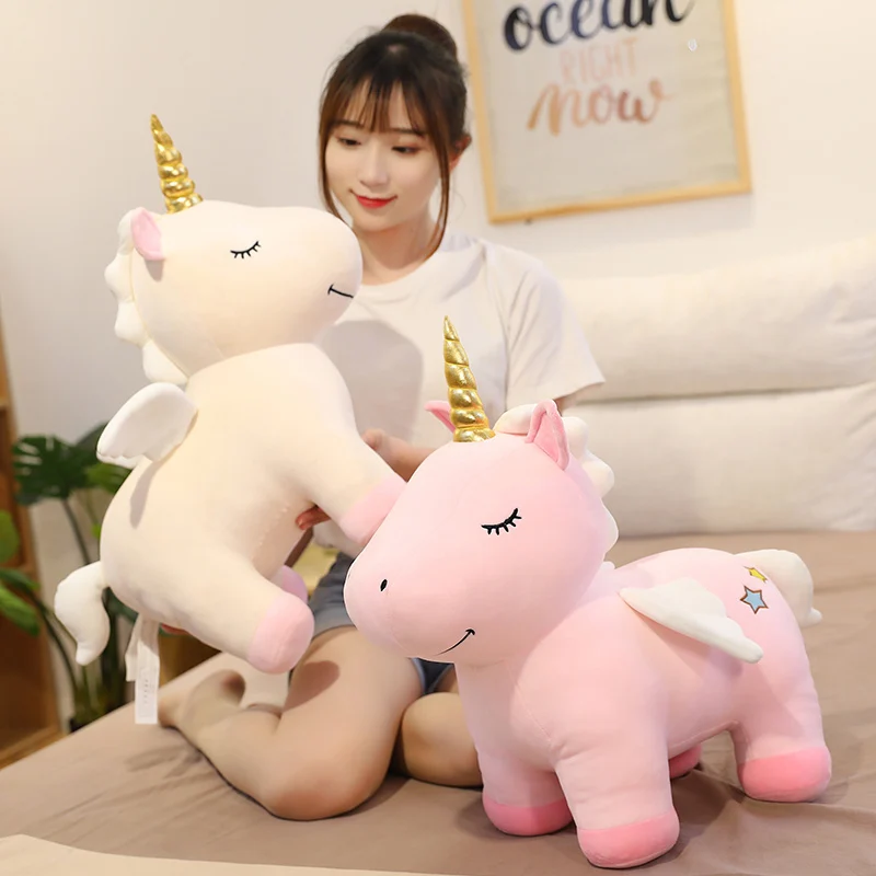 Golden Horn Unicorn Plush Toy