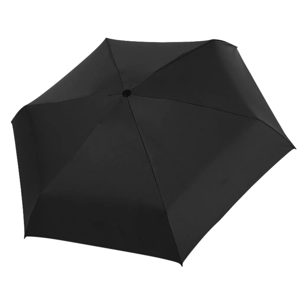 Мини карманный зонтик, портативный плоский дождливый зонтик, складной зонт от солнца, мини зонтик для девочек, для путешествий, дождевик