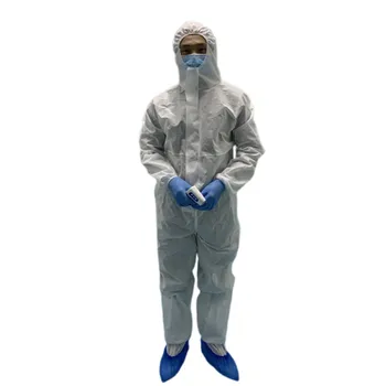 

One Time Disposable Anti-epidemic Antibacterial Plastic Closures Isolation Suit Protective Clothing Dust-proof Coveralls