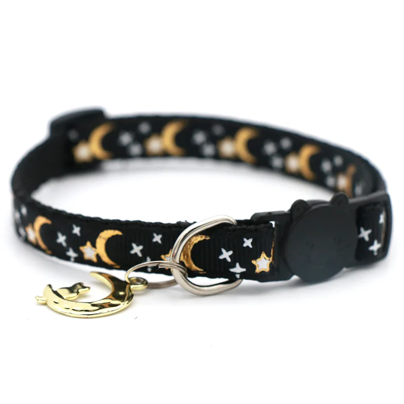 Pet Hot Stamping Star Collar Cat Dog Safety Clasp Reflective Collar