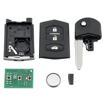 

Car Smart Remote Key 3 Button 43hz with 80 Bit 63 Chip Fit for MAZDA SKE126-01