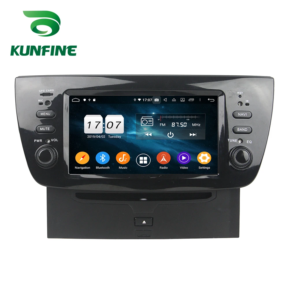 Clearance Android 9.0 Octa Core 4GB RAM 64GB Rom Car DVD GPS Multimedia Player Car Stereo for Fait DOBLO 2010-2015 Deckless Radio WIFI 4