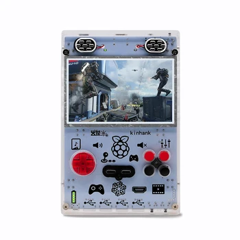 

DIY Handheld Game Console with Raspberry Pi Computer Module 3 Lite 5.0 Inch Screen Pi-Boy Game Player Built-in Over 15000 Games