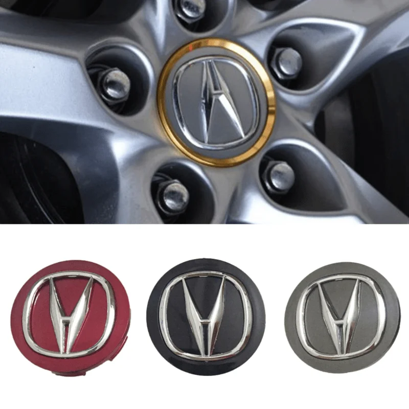 4 Pcs of Metal car Wheel tire Valve stem Cover is Suitable for Acura ILX TLX RLX RDX MDX NSX Logo Decorative Modeling Accessories 