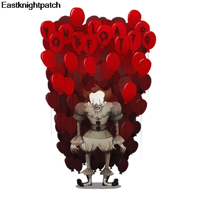 

Ghost horror movie Patch Iron On Transfers For Clothing Heat Transfers Cute Stickers On Kids Clothes Stripes E0967