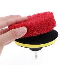 8 шт. 4 дюйма Ванная комната Кухня дрель Чистящая щетка Скраб колодки для чистки Коврик для ванны плитка