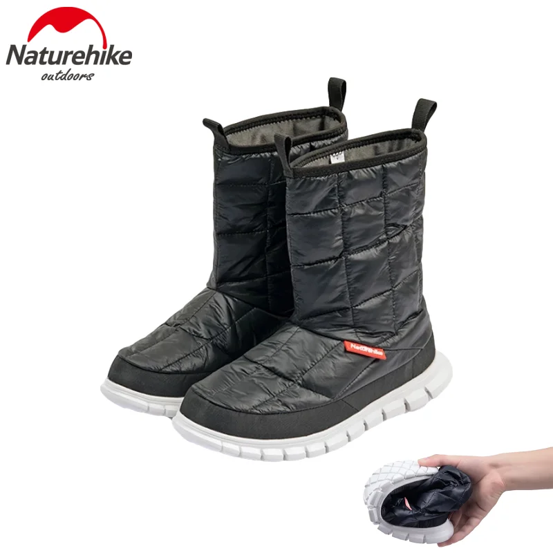 Новинка зимние уличные ботинки Naturehike для снега обувь мужчин и женщин 95% теплые с