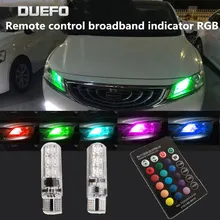 Auto Accessories T10 W5W ABS LED Car Lights RGB with Remote for Ford Focus 2 3 Mk2 Toyota Trd Camry Rav4 Alfa Romeo 147 156 159