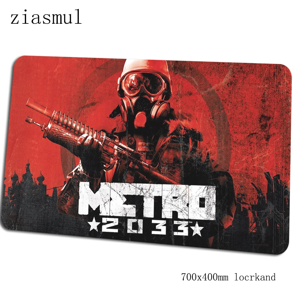 Metro 2033 коврик для мыши высококлассный компьютерный коврик 70x40 см игровой коврик для мыши большой с обработанным краем клавиатура со встроенной мышью игры ПК геймер стол - Цвет: Size 700x400x2mm