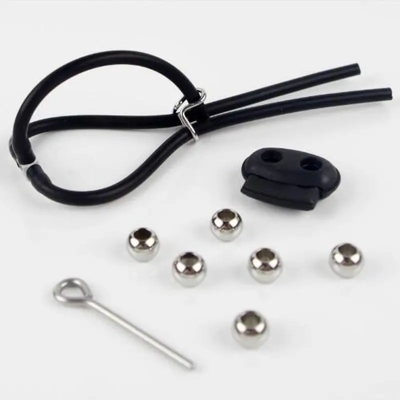 Electrosex Play Glans Rubber Loop with Urethral Insert