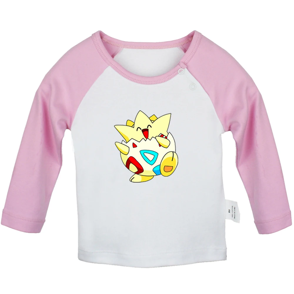JcBabyYCP667C Милые футболки с покемонами Togepi Jigglypuff Chansey Ditto Gengar Lickitung для новорожденных; футболки с длинными рукавами с графическим принтом для малышей - Цвет: JcBabyYCP667C