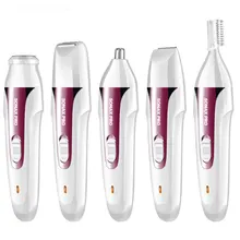 Розовый Электрический зарядка через usb удаление волос стирки в стиральной машине для бровей Триммер, для удаления волос