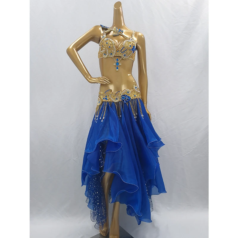 Top quality New women belly dance costume set showgirl Stage