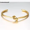 ENFASHION Wholesale Knot Cuff Bracelets Gold Color Manchette Bangle Bracelet For Women Armband Fashion Jewelry Pulseiras B4286 ► Photo 2/6