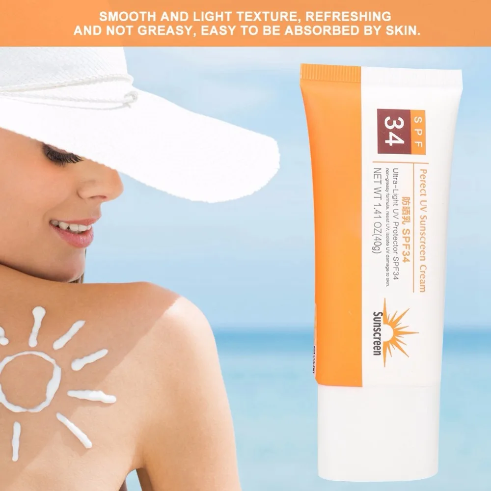 Летний солнцезащитный крем SPF30+ UV Sunblock Осветляющий водостойкий крем 40 мл