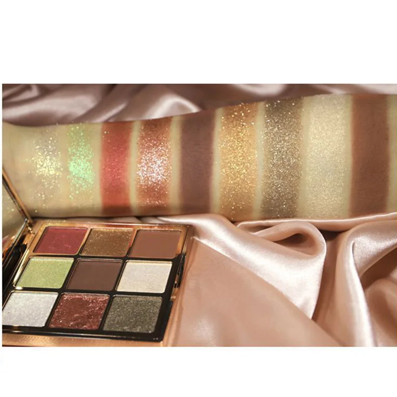 9 Color Eyeshadow Palette Waterproof Matte Pearly Lustre Earth Color Eye Shadow KG66