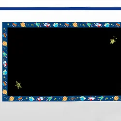 Autocollant mural, 32 pièces, pour bordure de tableau d'affichage, tableau noir 