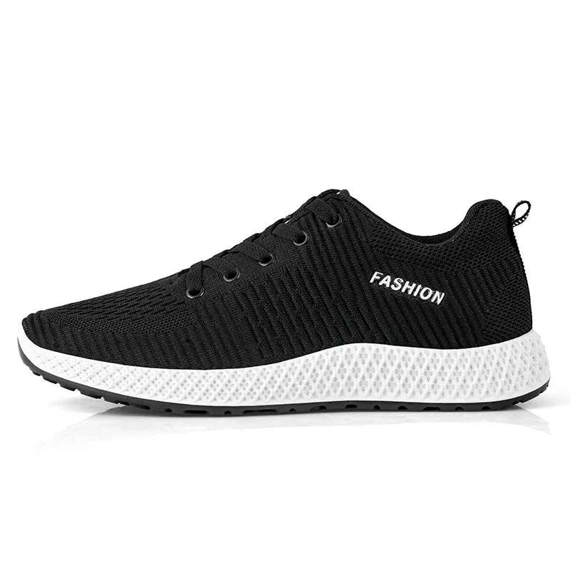 

New 2020 Four Season Men's Running Shoes 4 Color Mens Sneakers Lace-up Black Run Shoes Men