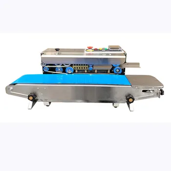 

FR-770 Continuous Automatic Heat Sealing Machine Compound Film Bag Band Sealer With Belt Conveyor
