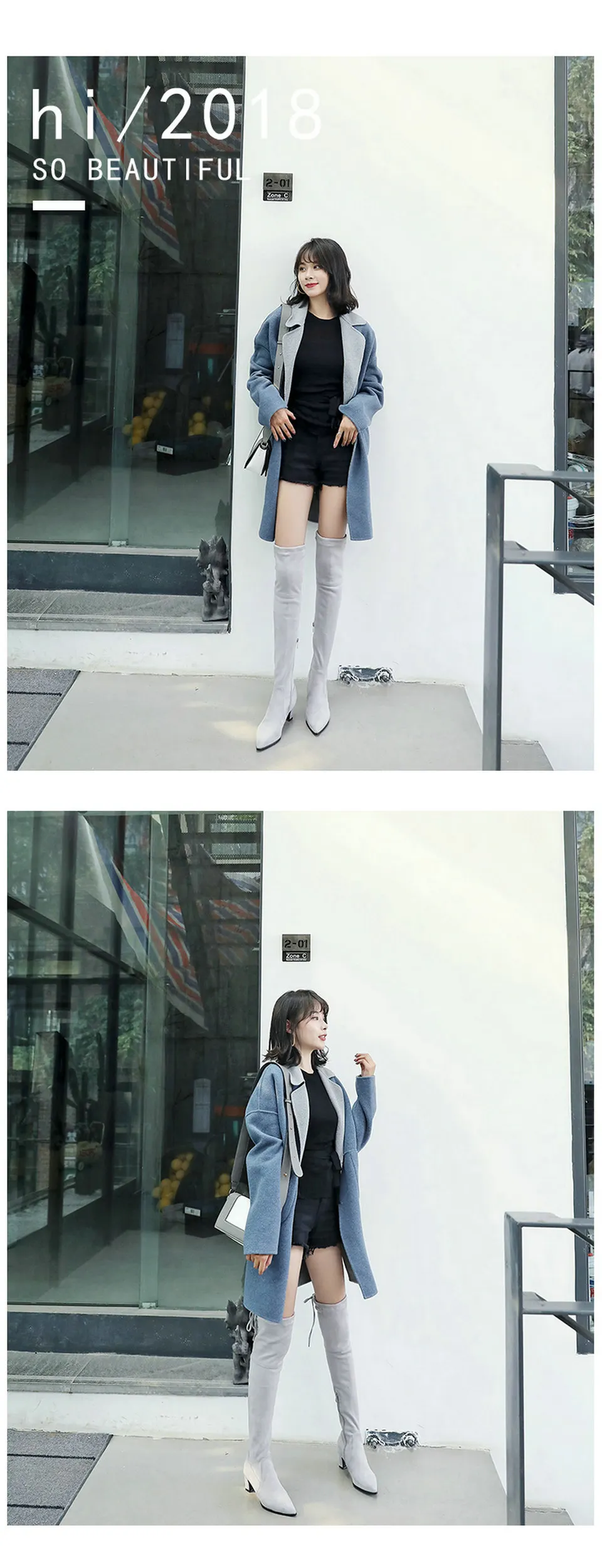 ENMAYER Over The Knee Boots Basic Pointed Toe Slip-On Faux Suede Slim Boots Fashion Winter Thigh High Boots Size 34-43