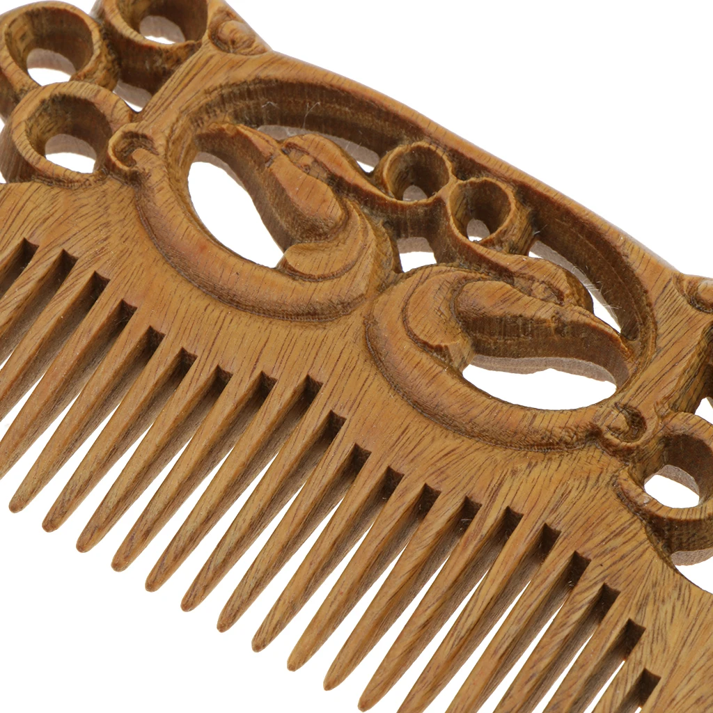 Retro Women Hair Care Static-free Massage Sandalwood Wooden Comb Hairbrush