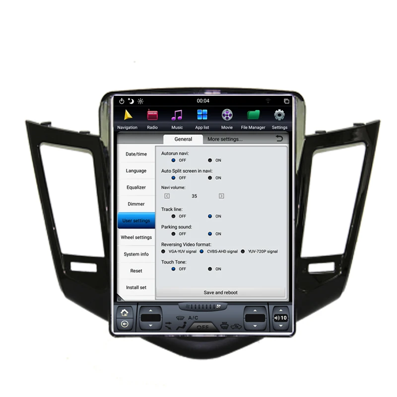 Perfect NAVITOPIA 10.4inch 4G+64GB Tesla Style Vertical Screen Android 8.1 Car DVD GPS Navigation for Chevrolet Cruze 2008-2015 14