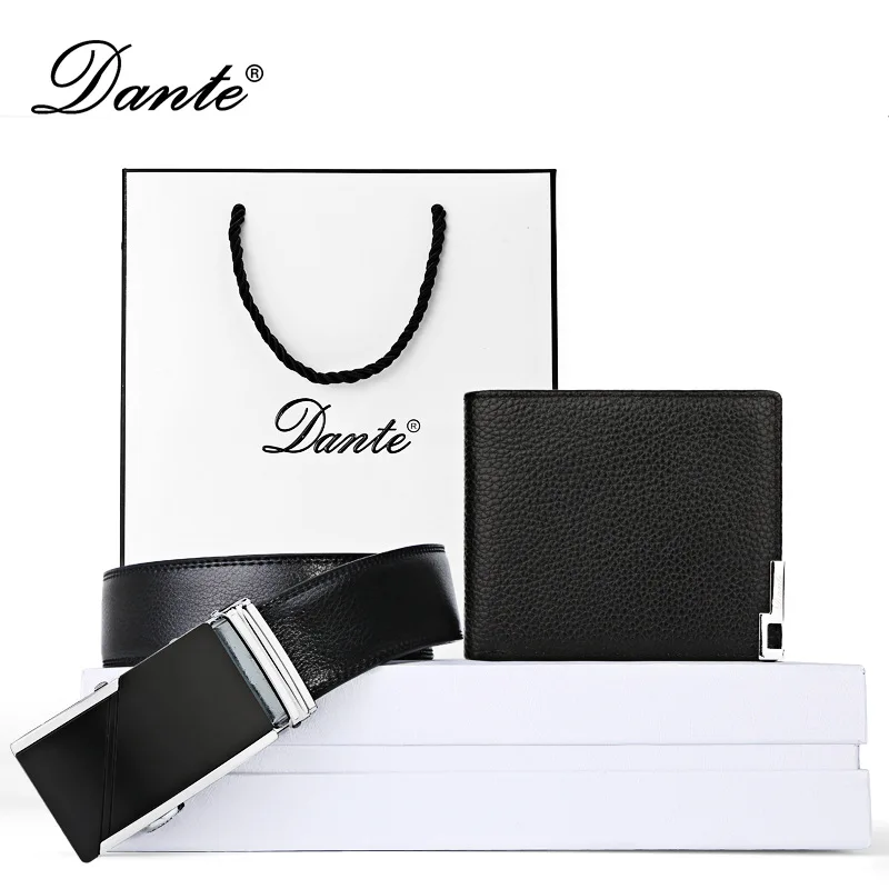

Wallet Men Genuine Leather Wallet Set Casual Short Cowhide Gift Wallet