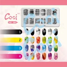 Лидер продаж прямоугольный Маникюр Nail осуществлять шаблон для маникюра с Сталь пластины Маникюрный Инструмент передачи/cooi серии