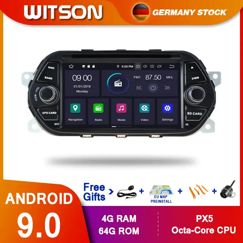 DE STOCK! WITSON Android 9 0 Octa core PX5 автомобильный dvd плеер для FIAT TIPO EGEA 2015 2017 IPS 4 Гб RAM 64 ROM