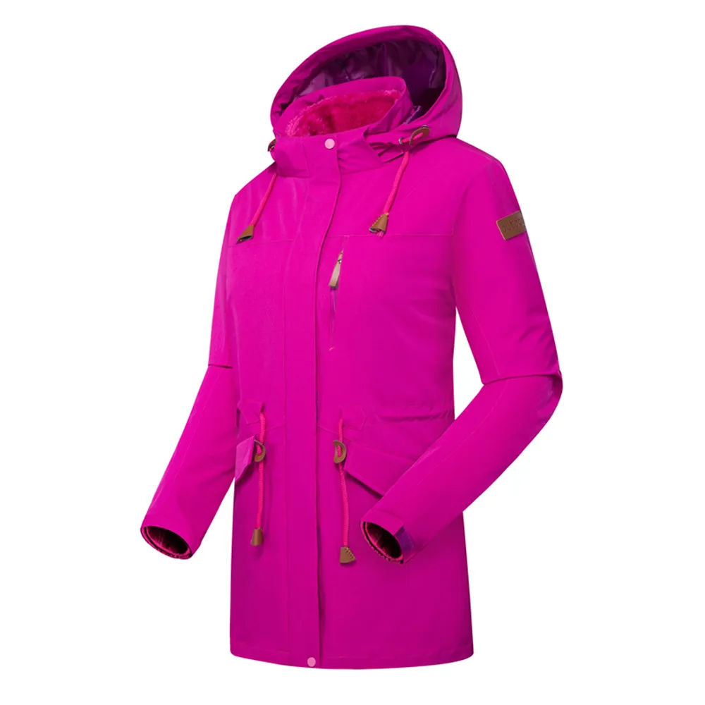 WWKK зимние мужские и женские теплые куртки для ходьбы на открытом воздухе спортивная одежда водонепроницаемые пальто одежда с капюшоном Кемпинг Треккинг Лыжная куртка
