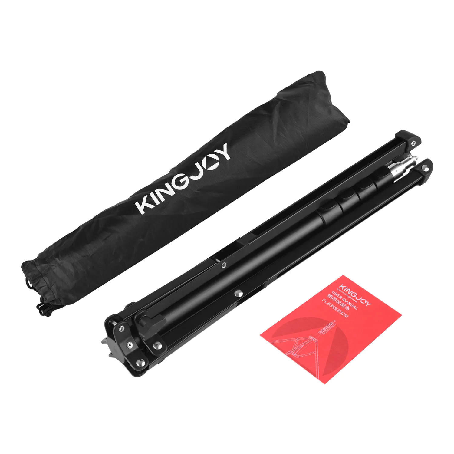 KINGJOY FL2019 регулируемый металлический штатив-светильник для камеры 8 кг/17,6 фунтов грузоподъемность 1/4 дюйма Винт Макс. Высота 180 см