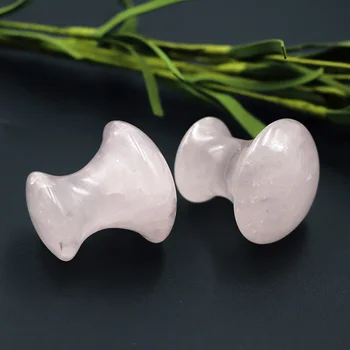 

1pc Facial Massager Mushroom Pink Jade Roller Guasha Board Face Lifting Tool Facial Guasha Massage Relax Slimming Tool