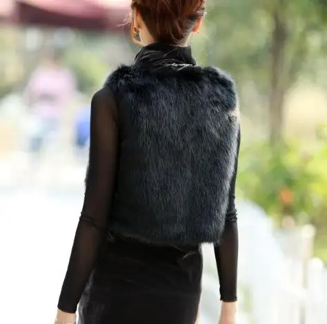 Vetement зимнее женское пальто из искусственного меха жилет из искусственного меха меховые жилетки женские куртки размера плюс меховой жилет из искусственного меха Z101