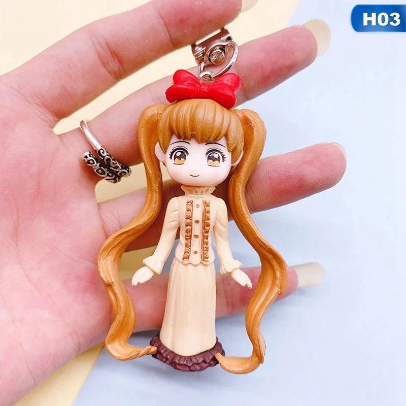 Подарки для девочек, японское аниме, фигурка девочки, кукла, игрушки, подвеска, мини-брелок луна Сейлор Мун, косплей
