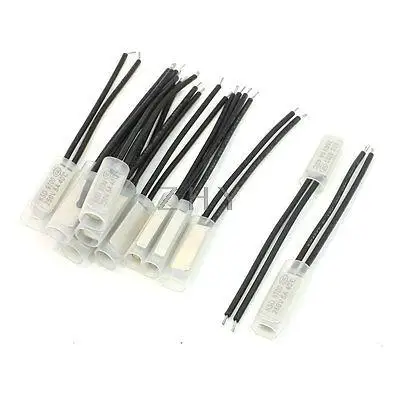 

12 Pcs 40C Bimetal Thermal Protector Temperature Control Switch N/C 250V 5A