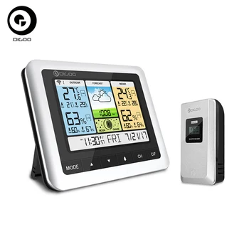 

Digoo Thermometer Hygrometer DG-TH8888 Pro Wireless Sensor Weather Station Home Thermometer USB Outdoor Forecast Clock