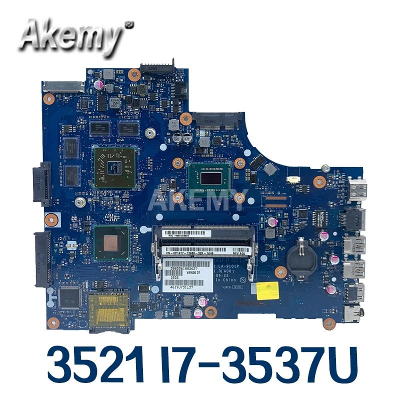 Для For DELL inspiron 3521 5521 V2521 LA-9101P CN-00P55V 00P55V 0P55V материнская плата для ноутбука с I7-3537U cpu и