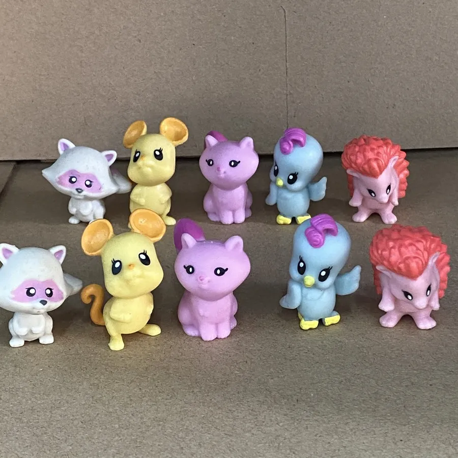 Лот 10 шт. Little Pony Ponyville MLP G4 Pinkie Pie Домашние животные Ежик детская мышь птица кошка
