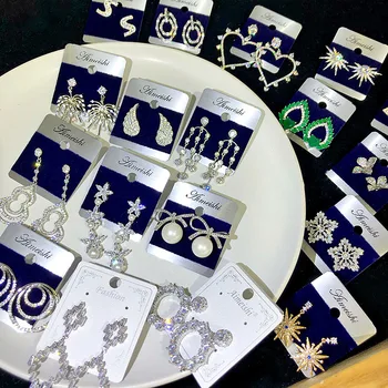 

30 Paris/lot novelty fashion women alloy earring lot vintage style cool design women jewelry earring wholesale 200729-111