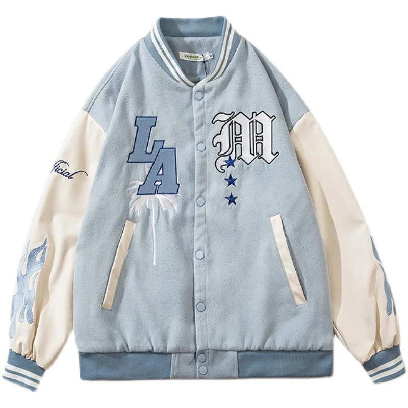 Uniforme de béisbol High street para chaqueta holgada retro, chaqueta juvenil coreana Harajuku, nuevas grandes de otoño|chaquetas básicas| - AliExpress
