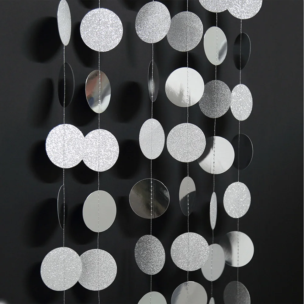 Горячее зеркало круговой струны День рождения Свадьба окно класс Бар Декор