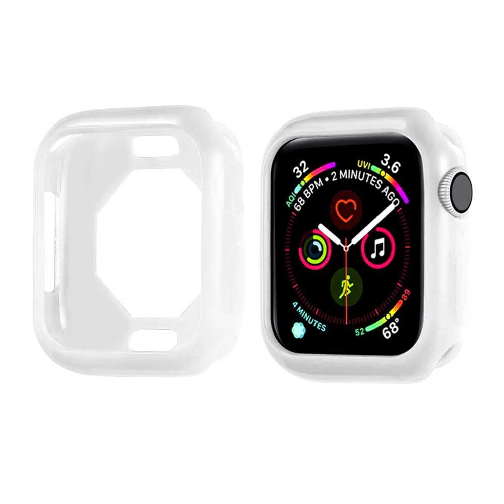 Чехол-бампер для часов из ТПУ для Apple Watch 5, 4, чехол 44 мм, 40 мм, высококачественные защитные аксессуары для часов iWatch 5, 4