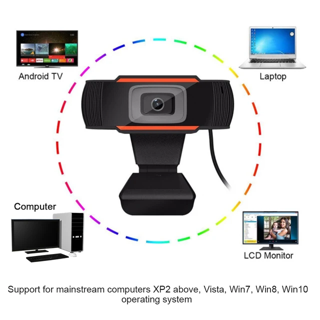 Cámara Web USB2.0 con reducción de enfoque automático de 1080P, cámara Web con micrófono de ruido integrado, cámaras para Mac, Skype, Youtube, Android, TV, ordenador Cámara Web USB2.0 con reducción de enfoque automático de 1080P, cámara Web con micrófono de ruido integrado, cámaras para Mac, Skype, Youtube, Android, TV, ordenador