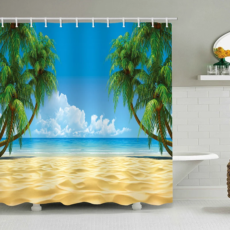 Download Rideaux murales plage Free