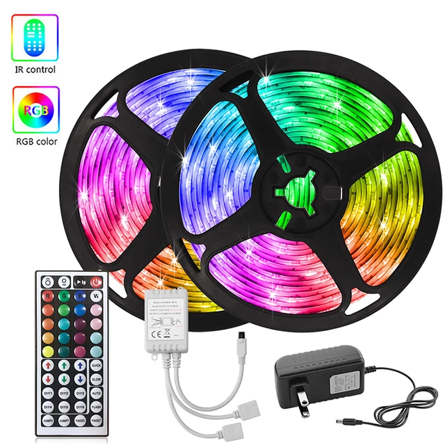 30M Led TV Strip RGB 44Key Control Led Strips 5050 BackLight Desktop Wall Room Led Strip 20M 25M LED PLUG US/EU/AU/UK 44keys