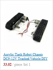 Акриловый Танк робот шасси DC9-12V гусеничный Автомобиль DIY в разобранном виде комплект аксессуаров