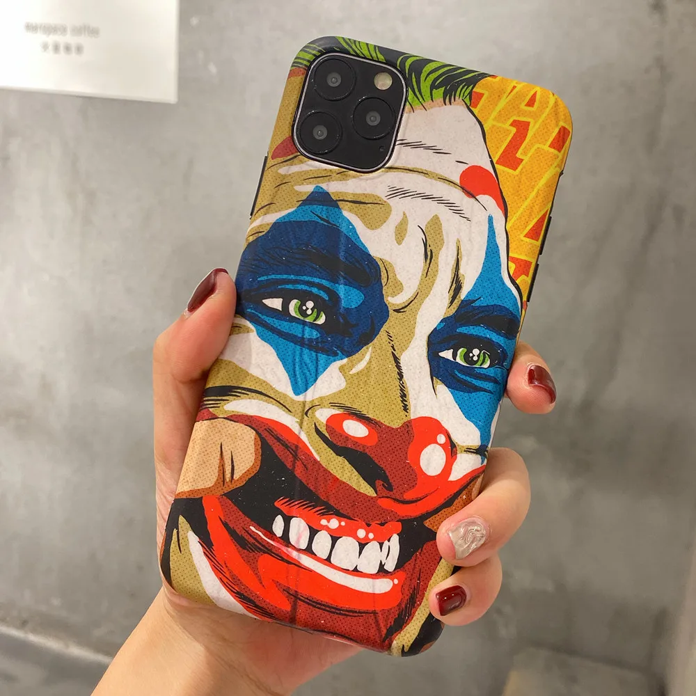 Netarlier модный Смешной клоун Половина лица Джокер чехол для телефона iPhone 11Pro Max Xsmax XR