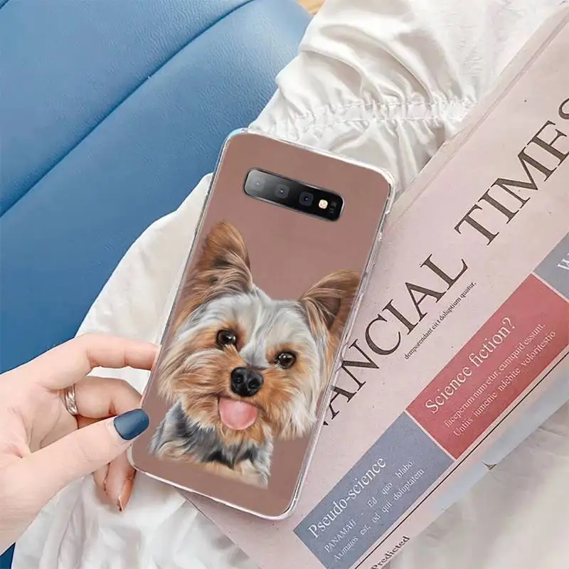 Yorkshire Terrier dog cute Phone Case For Samsung Galaxy S10 9 8 7 Plus S10E case for xiaomi Cases For Xiaomi